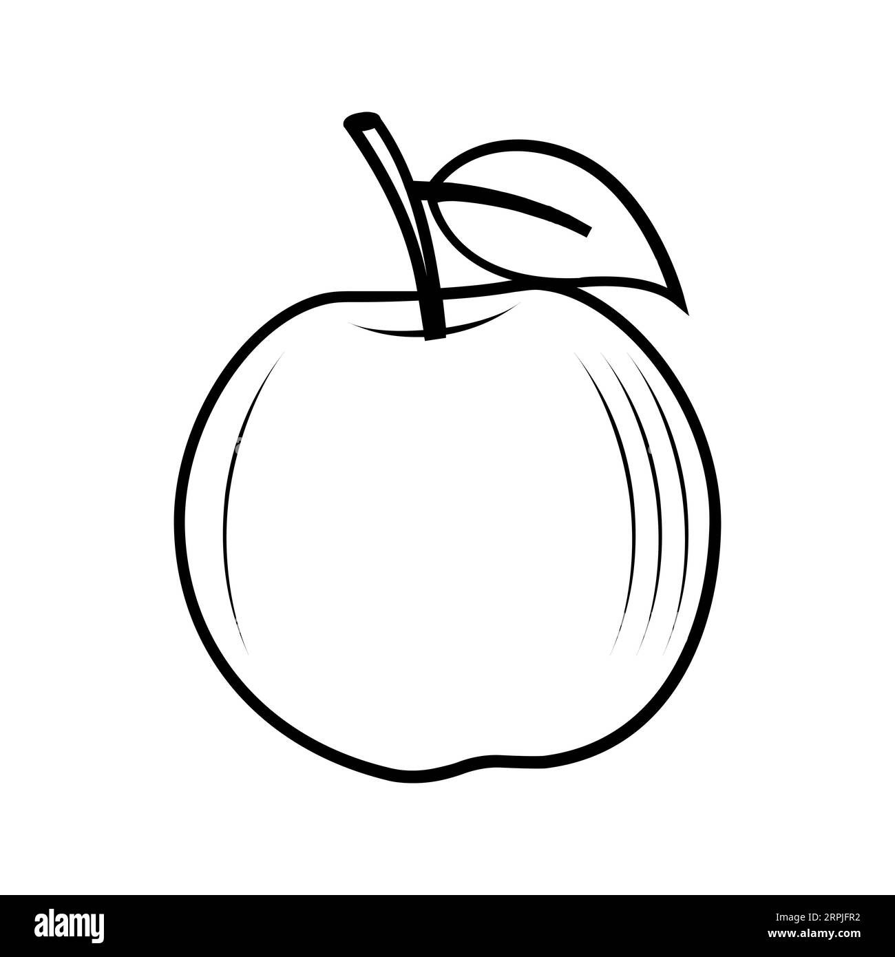 Apple Clipart Black And White