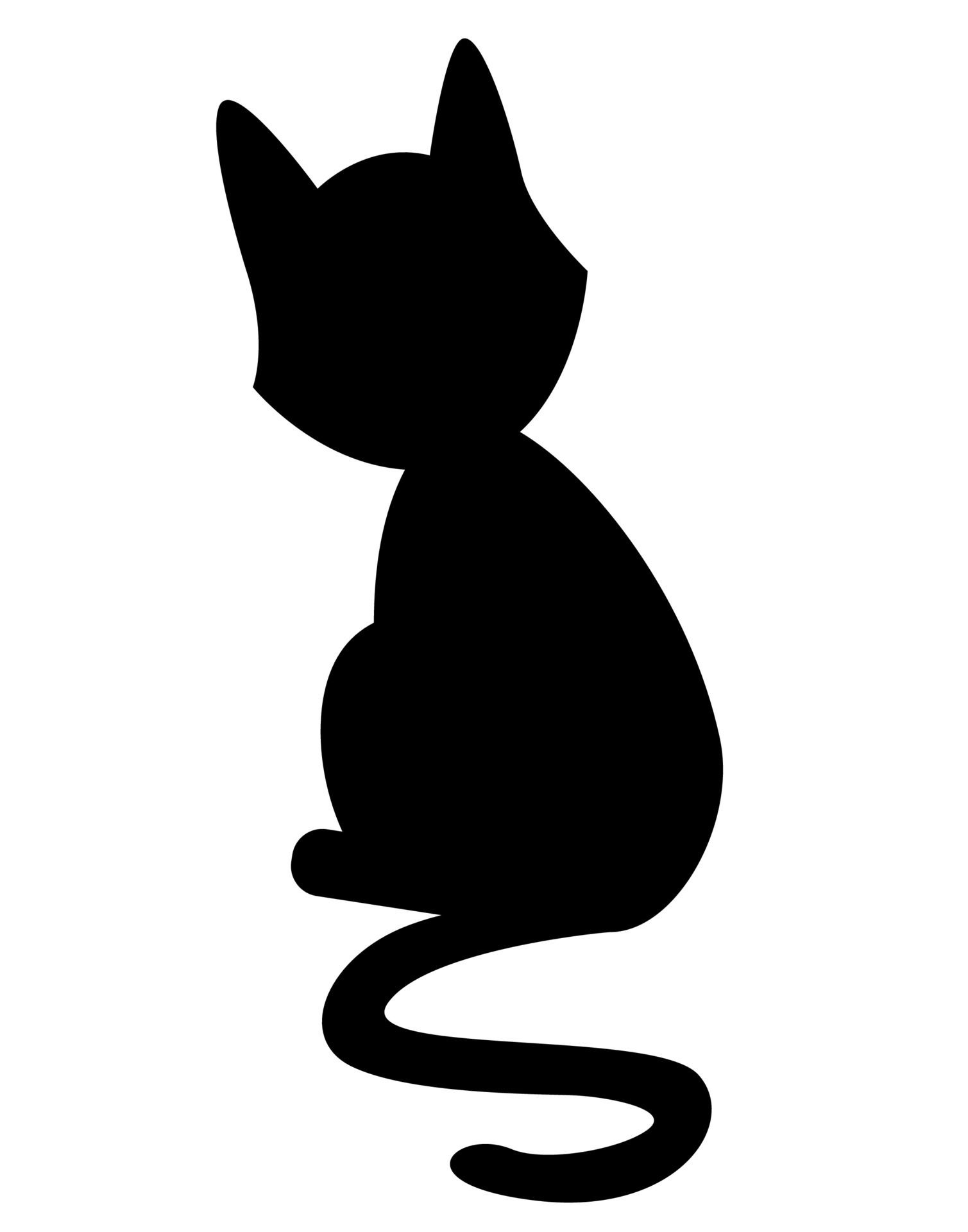 Cat Clipart Black And White
