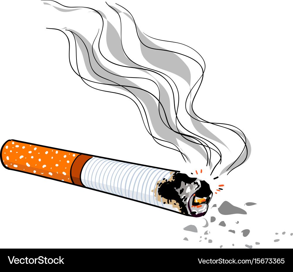 Clipart Of A Cigarette
